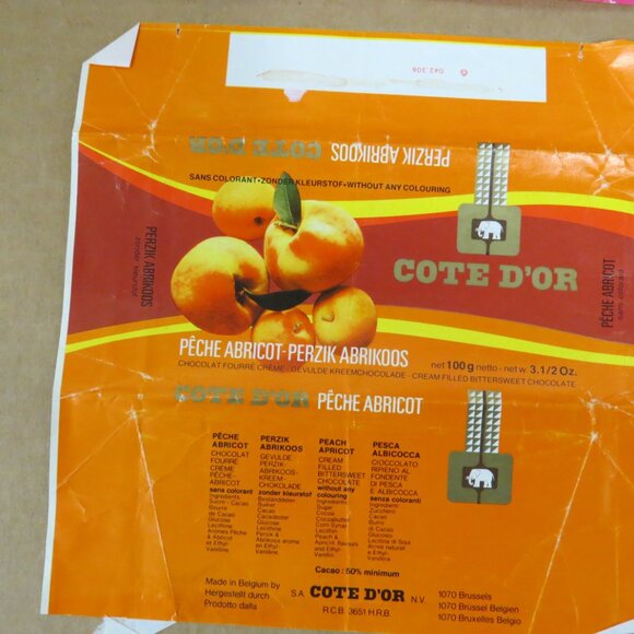 Lot of 4 Vintage 1970s European Cote D'Or and Lindt Chocolate Candy Wrappers - Picture 5 of 6